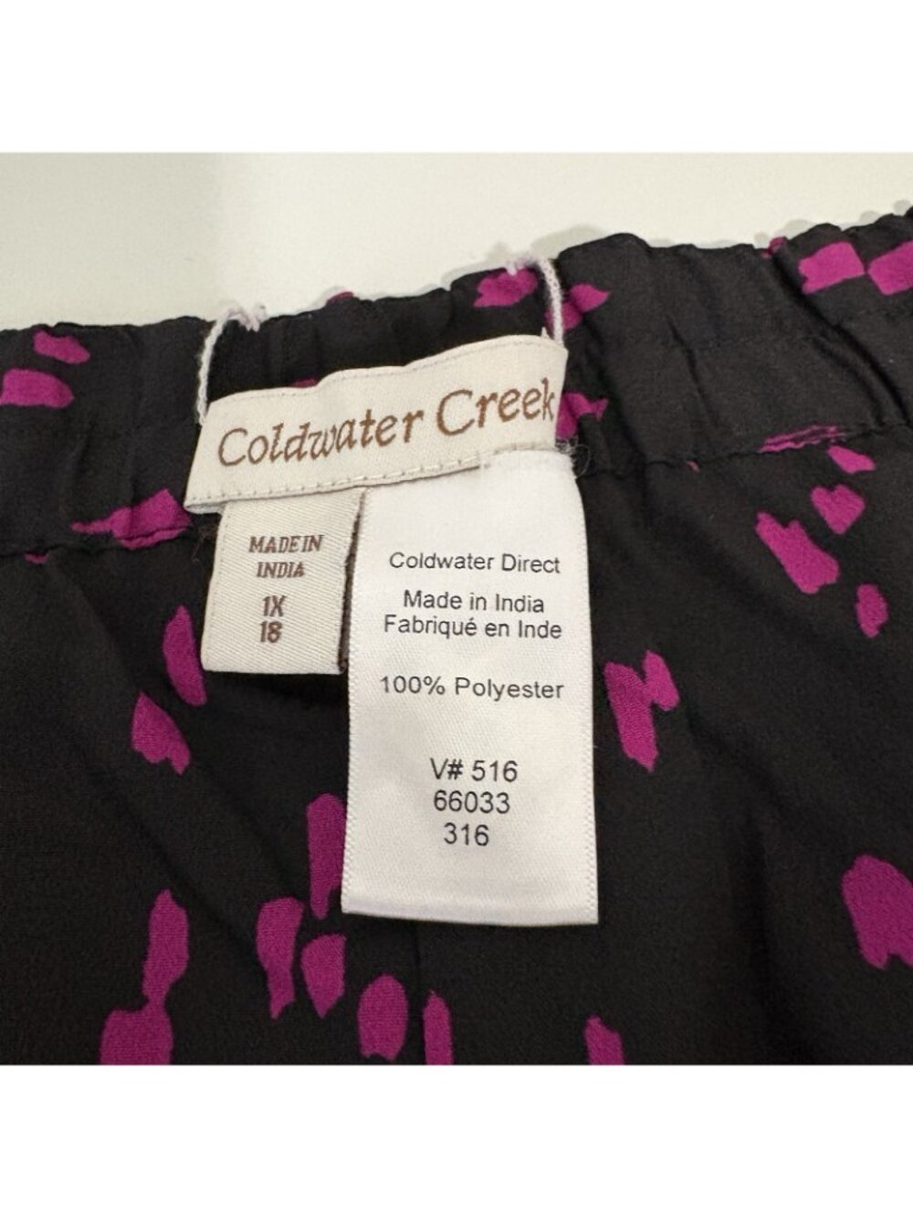 Coldwater Creek Black Pink Floral Reversible Maxi - Picture 10 of 14